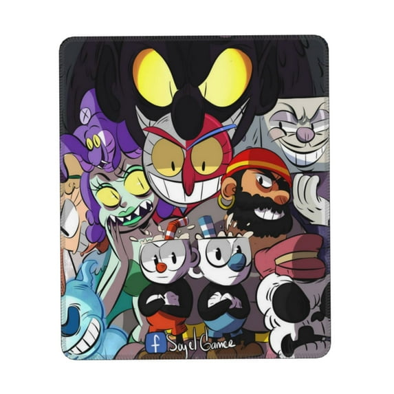 The Cuphead Show Mouse Pad, Computer Mouse Mat, Waterproof Non-Slip Rubber Base MousePads for Office Laptop 8.3 x 10.3 in