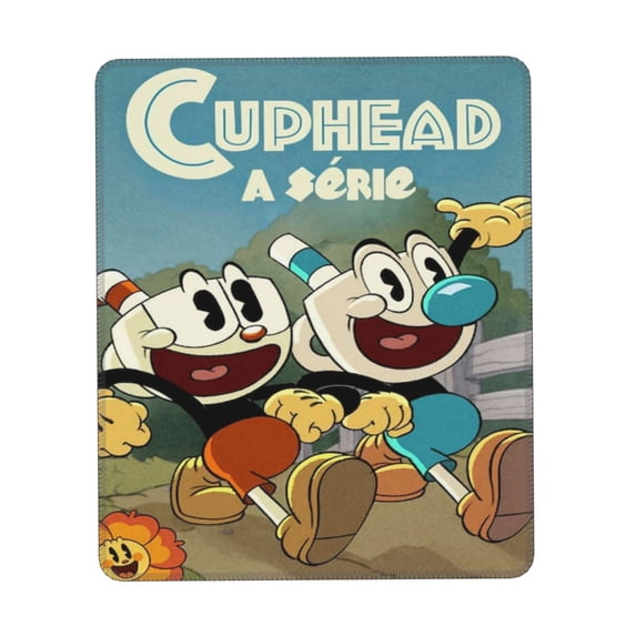 The Cuphead Show Mouse Pad, Computer Mouse Mat, Waterproof Non-Slip Rubber Base MousePads for Office Laptop 8.3 x 10.3 in
