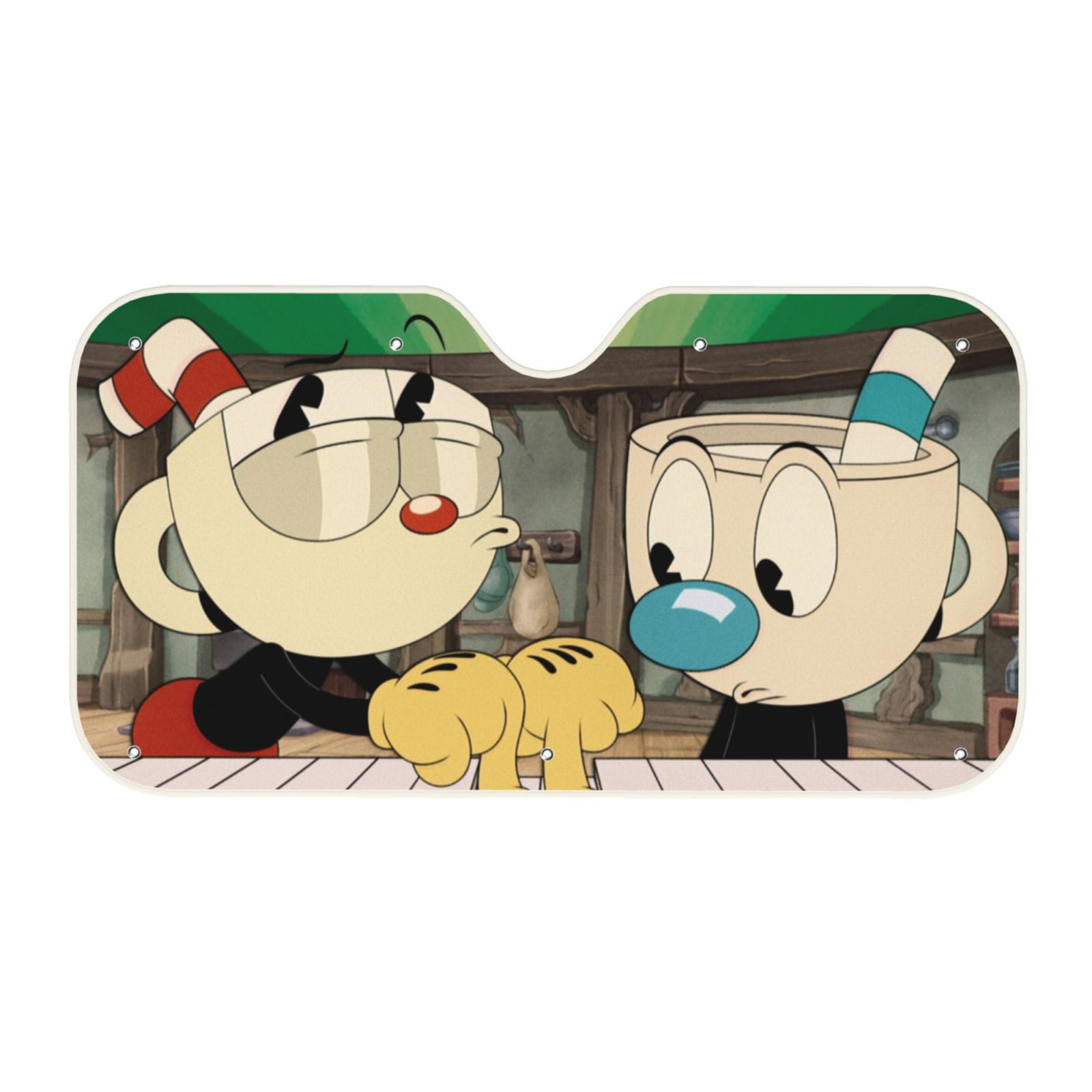 The Cuphead Show Piano Foldable Car Windshield Sunshade Vehicle ...