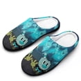 thumbnail image 1 of The Cuphead Show Season Fuzzy Cotton Slippers For Mens Winter Cotton Lightweight Anti-slip Rubber Sole Slippers House Open Back Slippers Closed Toe Slippers, 1 of 9