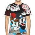 thumbnail image 1 of The Cuphead Show Shirt 3d Printed T Shirt Crewneck Short Sleeve Top Tees For Mens, 1 of 6
