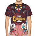 thumbnail image 1 of The Cuphead Show Shirt 3d Printed T Shirt Crewneck Short Sleeve Top Tees For Mens, 1 of 6