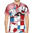 thumbnail image 1 of The Cuphead Show Shirt 3d Printed T Shirt Crewneck Short Sleeve Top Tees For Mens, 1 of 6