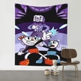 thumbnail image 1 of The Cuphead Show Tapestry Wall Hanging Wall Art Decor Wall Tapestry for Living Room Bedroom Dorm 60x80 Inch, 1 of 7