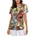 thumbnail image 1 of The Cuphead Show Women's T Shirts Round Neck Short-Sleeve Soft T-Shirt Summer Casual Tee Tops 3D Printing Tee Shirt, 1 of 6