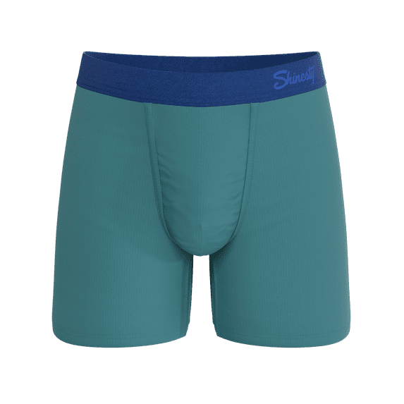 The Curacao - Shinesty Teal Ball Hammock Pouch Underwear Large