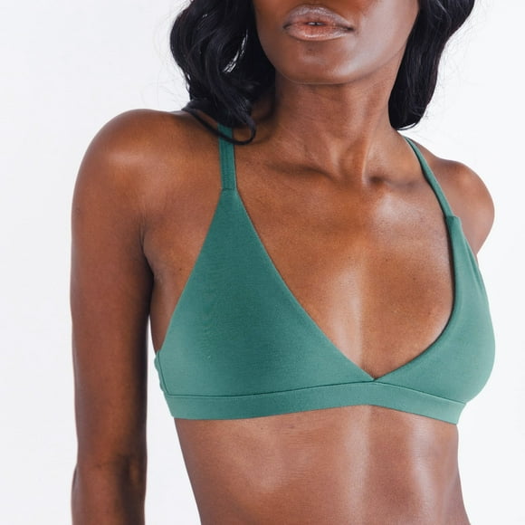 The Curacao - Shinesty Teal Triangle Bralette  XL