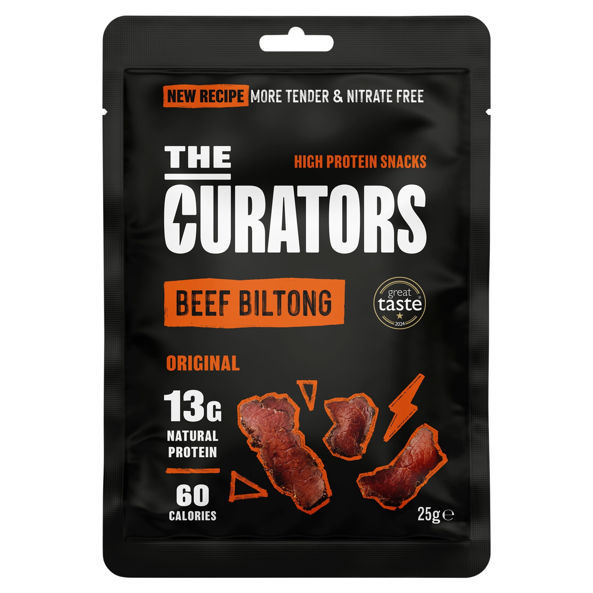 The Curators Original Beef Biltong 25g, Imported from Britain