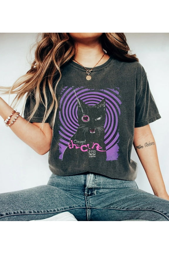 The Cure Band 90s Vintage shirt, The Cure LoveCat Album Merch, The Cure Band T-shirt, 90s The Cure, Rock Band Unisex Shirt