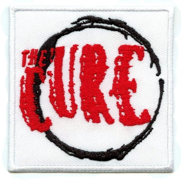 The Cure Music Patch Band Circle Logo Embroidered Iron-On