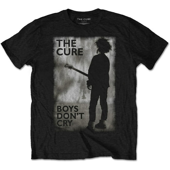 The Cure Unisex T-Shirt Boys Don't Cry Black & White (Large)