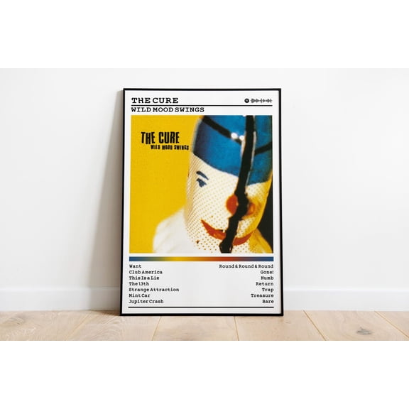 The Cure - Wild Mood Swings Album : Rock Music Wall Art #692, Unframed Poster Size 8x12