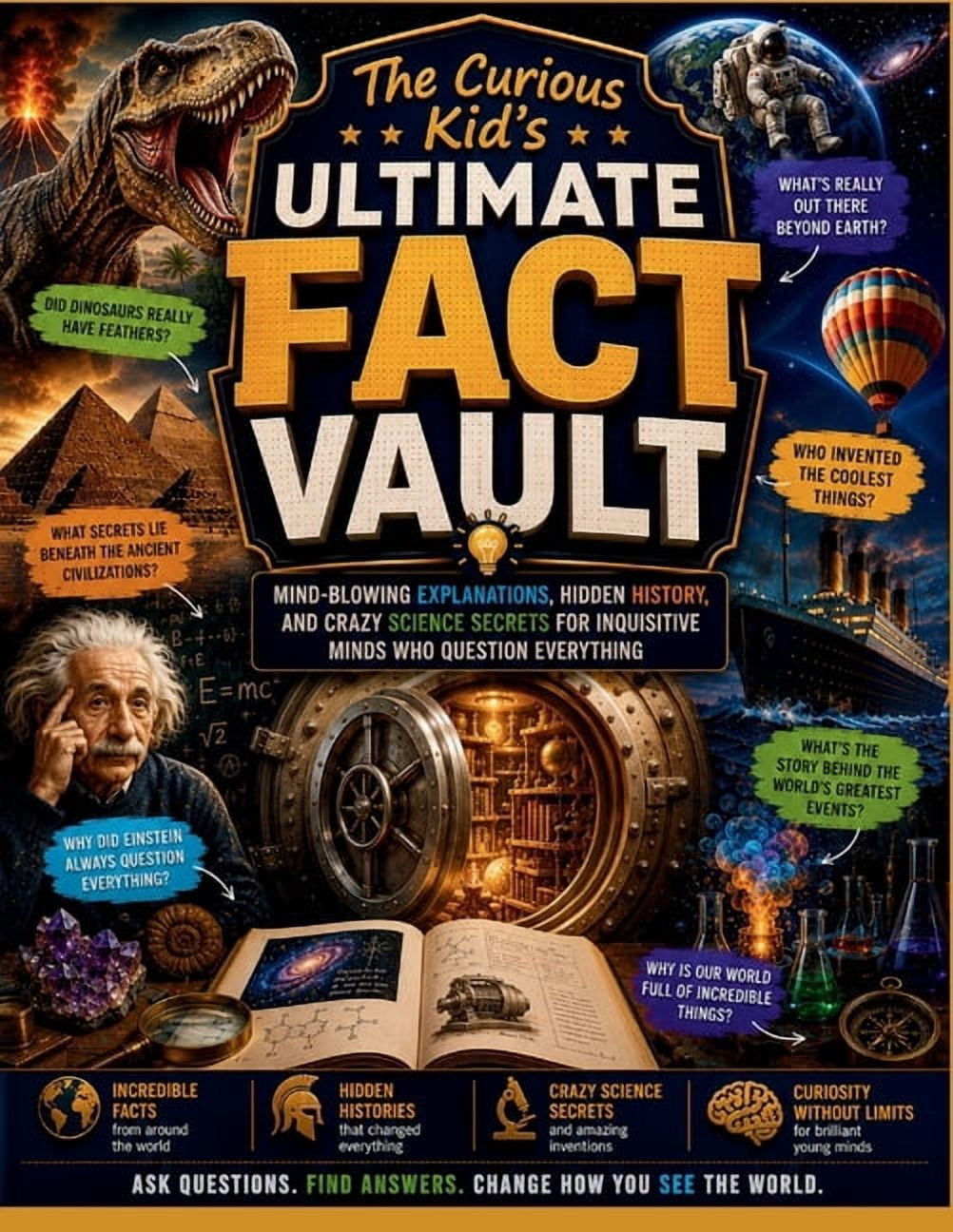 The Curious Kid's Ultimate Fact Vault: Mind-Blowing Explanations, Hidden History, and Crazy Science Secrets for Inquisit, (Paperback)