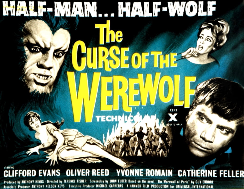 The Curse Of The Werewolf Canvas Art - (28 x 22)