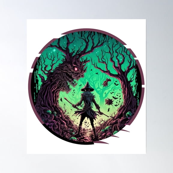 The Cursed Forest Poster Wall Art, Modern Wall Decor, 12x18 UNFRAMED
