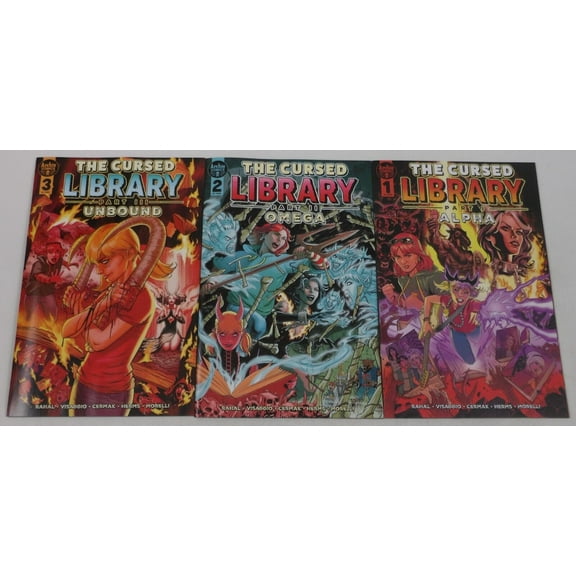 The Cursed Library #1-3 VF/NM complete series Alpha Omega Unbound ; Archie