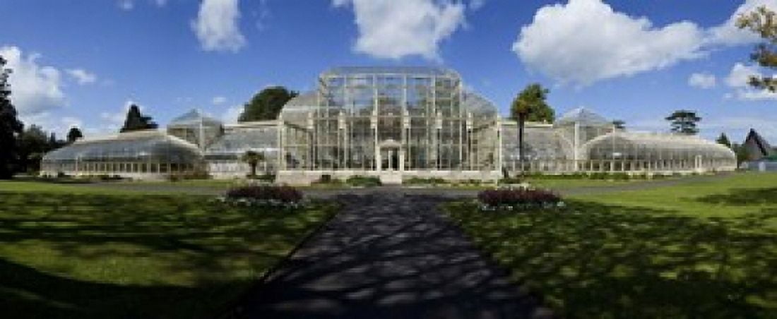 The Curvilinear Glass House The National Botanic Gardens Dublin City Ireland Canvas Art - Panoramic Images (15 x 6)