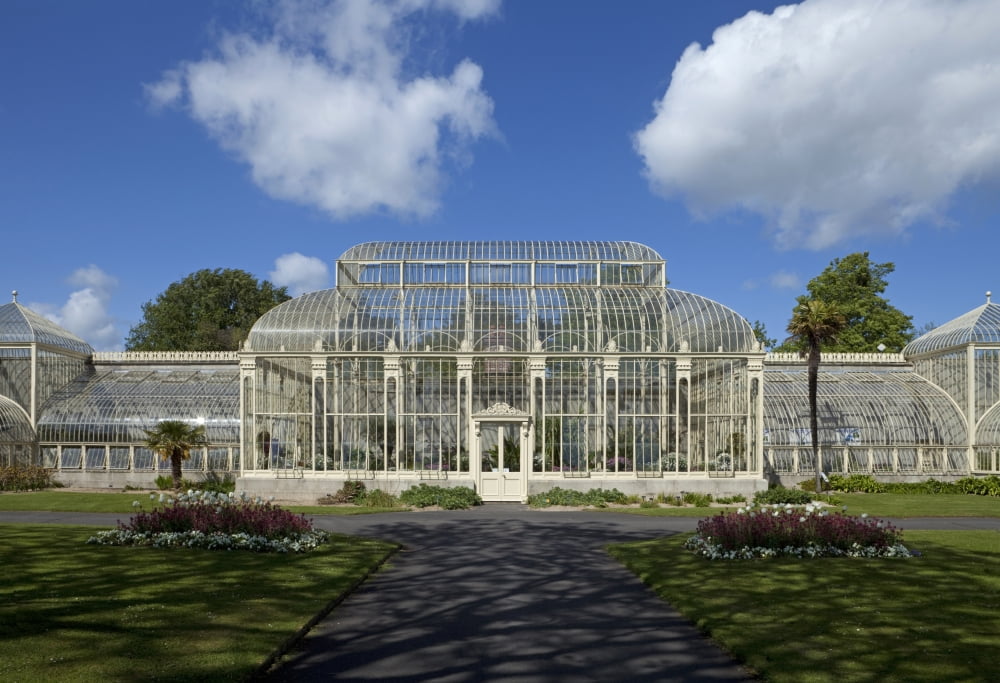 The Curvilinear Glasshouses National Botanic Gardens Glasnevin Dublin City Ireland Canvas Art - Panoramic Images (24 x 18)