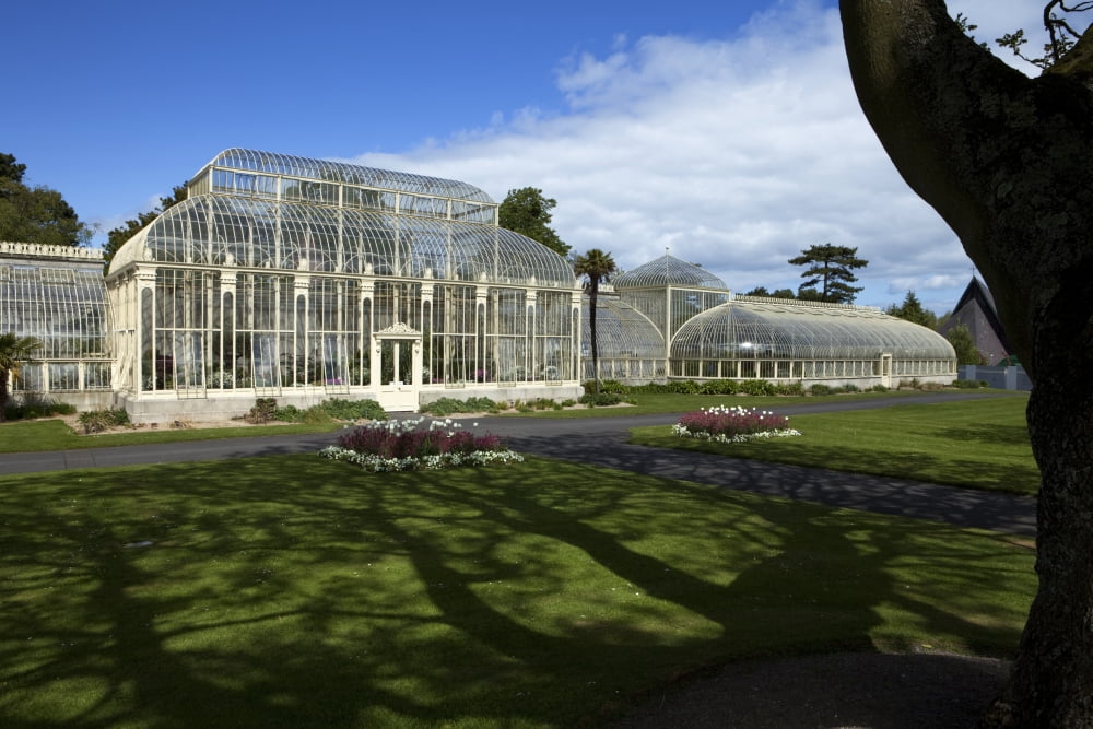 The Curvilinear Glasshouses National Botanic Gardens Glasnevin Dublin City Ireland Canvas Art - Panoramic Images (36 x 12)