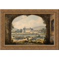 thumbnail image 1 of The Cusanusstift in Bernkastel Kues 24x18 Gold Ornate Wood Framed Canvas Art by Karl Bodmer, 1 of 2