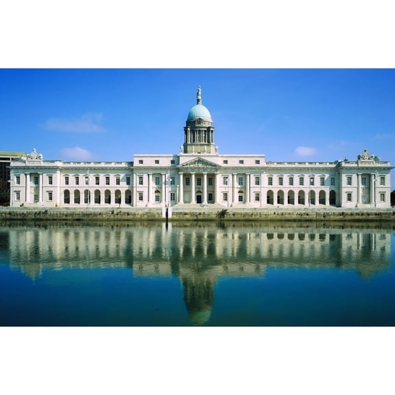 The Custom House River Liffey Dublin Ireland Poster Print