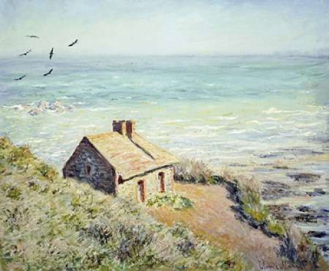 The Customs Hut Morning Canvas Art - Claude Monet (20 x 24)