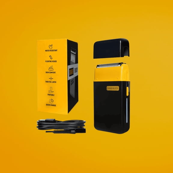 The Cut Buddy Shave Buddy - Mini Compact Foil Electric Face and Head Shaver