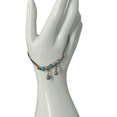 thumbnail image 1 of The Cutest Gifts Adjustable Vintage Bell Beaded Anklet Bracelet - Green Crackle, 1 of 1