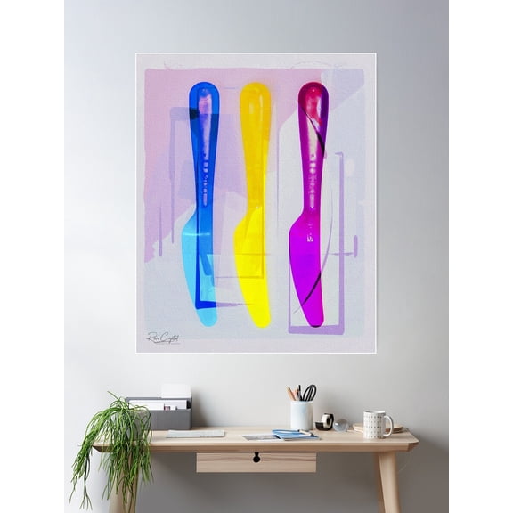 The Cutting Edge Of Color Poster Wall Art, Modern Wall Decor For Living Room Bedroom, 8x12 UNFRAMED