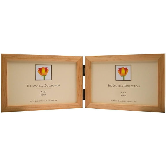 The DANIELS W41  GALLERY WOODS  u horizontal hinged  u  natural 7x5 frame by Dennis Daniels - 5x7