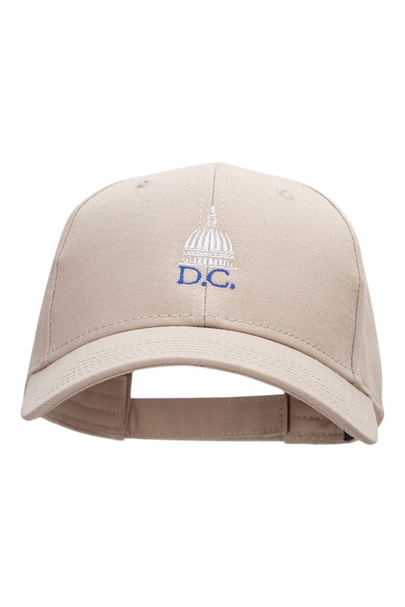 The DC Capitol Embroidered Low Profile Cap - Khaki OSFM