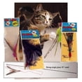 thumbnail image 1 of The Da Super Pack (Includes 1 Da Original 36" Single Pole Cat Toy, Refill, Sparkly Attachment, Kitty Puff Attachment & Peacock ), 1 of 5