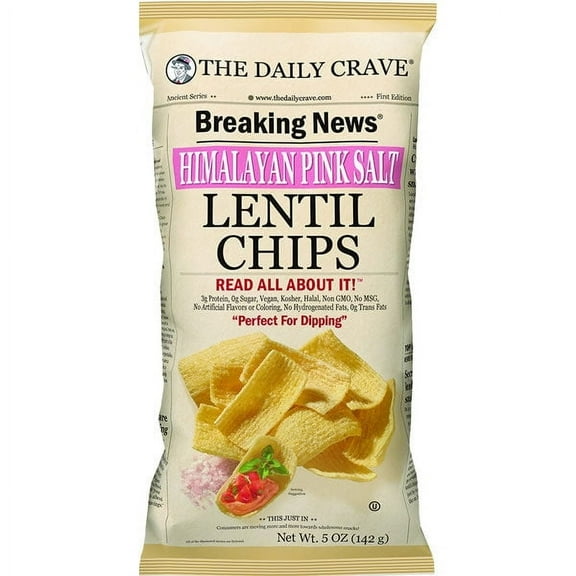 The Daily Crave Lentil Chips Himalayan Pink Salt 4.25 oz. ( 1 Qty )