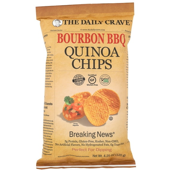 The Daily Crave Quin Chips Bourbon Bbq, 4.25 Oz