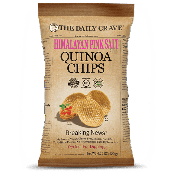 The Daily Crave Quinoa Chips Himalayan Pink Salt -- 4.25 oz