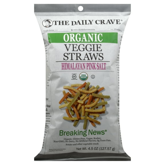 The Daily Crave Straws Vegetable 4.5 oz (Pack Of 8)