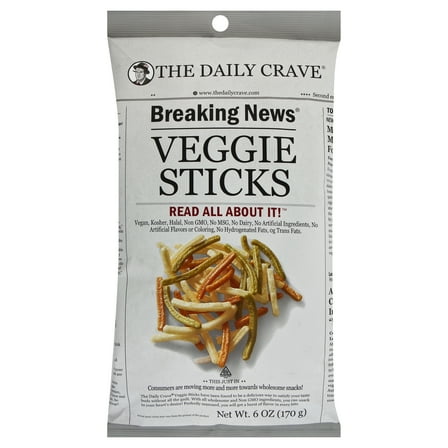 The Daily Crave Veggie Sticks 6 oz (Pack of 8)