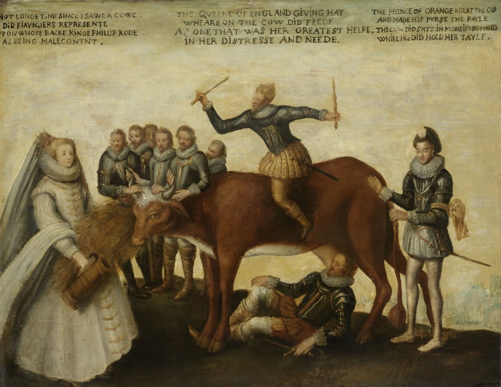 The Dairy Cow The Dutch Provinces Canvas Art -  (36 x 24)