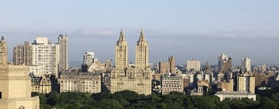 The Dakota The Langham The San Remo Central Park West Manhattan New York City New York State USA Canvas Art - Panoramic Images (30 x 12)
