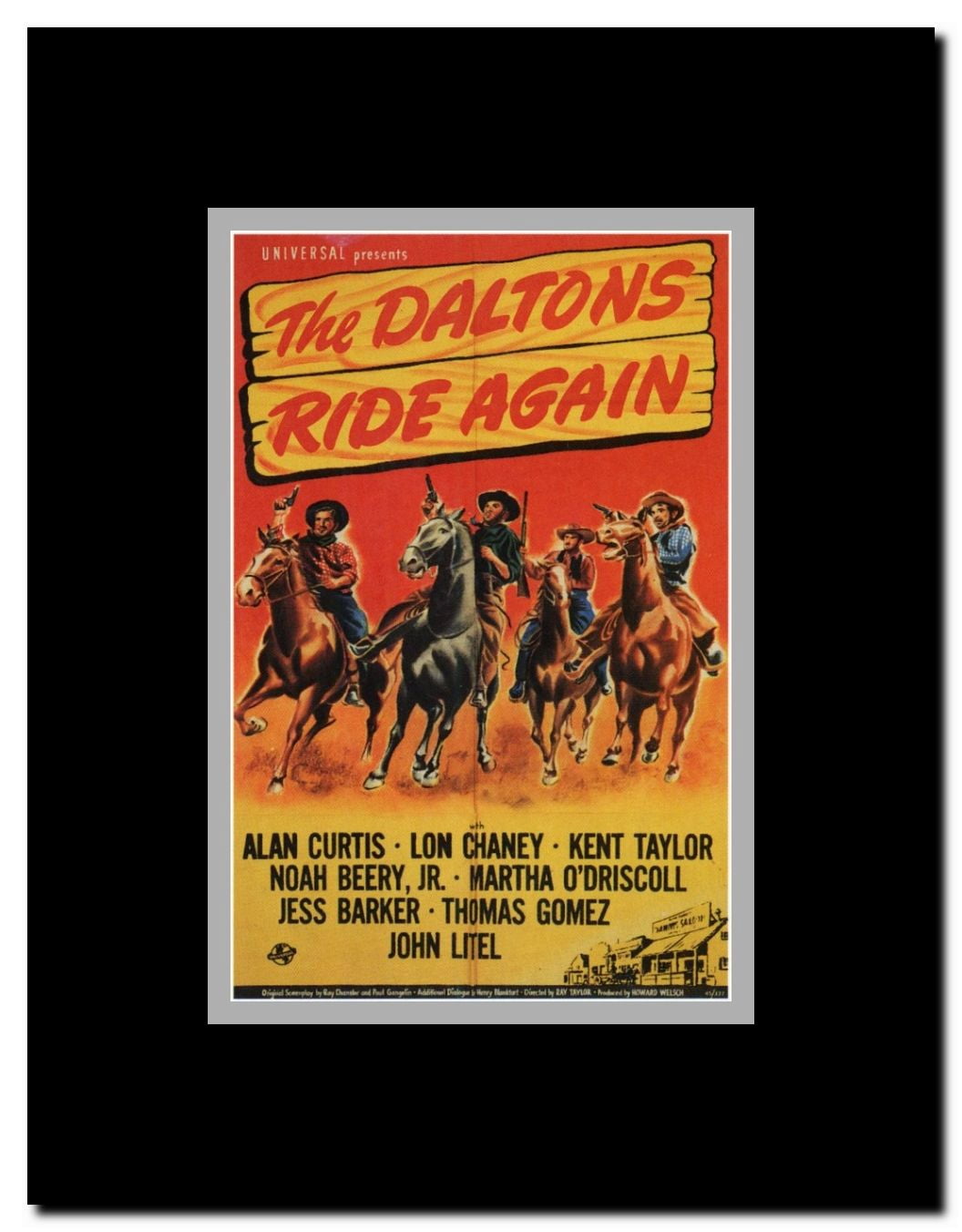 The Daltons Ride Again Framed Movie Poster