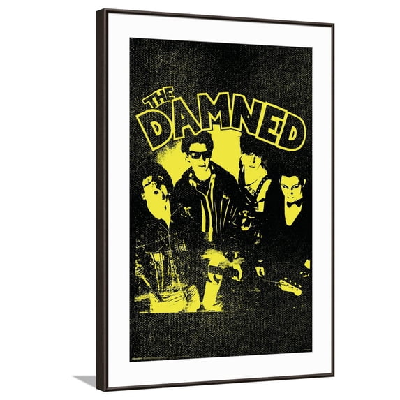 The Damned - Ooo Lime Canvas Wall Poster, 22.375" x 34"