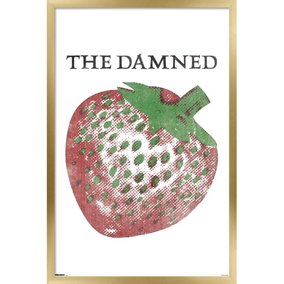 The Damned - Strawberry Wall Poster, 14.725" x 22.375" Framed
