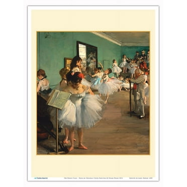 The Dance Class - From an Original Color Painting by Edgar Degas c.1874 - Master Art Print (Unframed) 9in x 12in