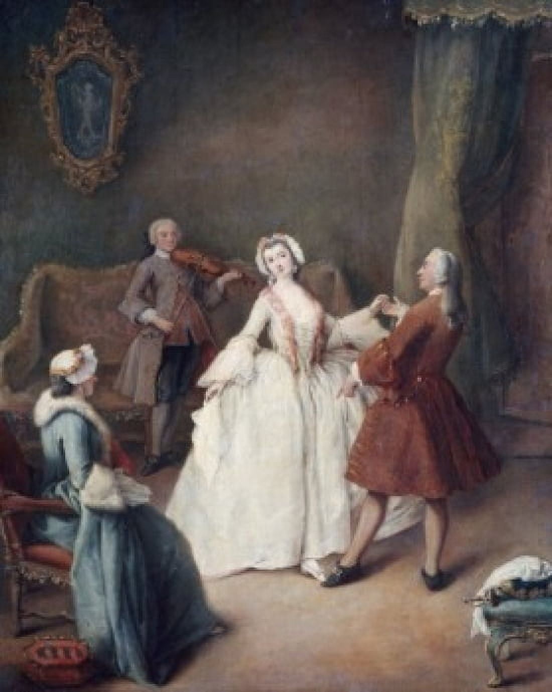 The Dance Lesson by Pietro Longhi (1702-1785) Italy Venice Galleria dellAccademia Canvas Art - Pietro Longhi (24 x 36)