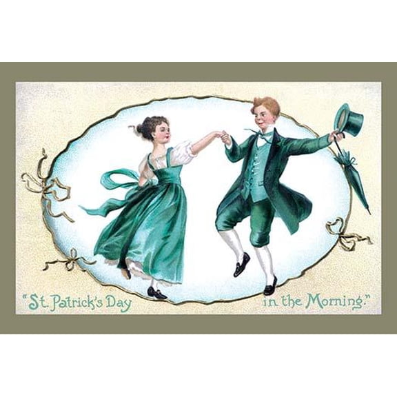 The Dance of St. Patrick-Fine Art Canvas Print (20" x 30")