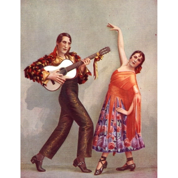 The Dancer Stowitts And Theresina In Coeurs En Folie At The Print By Mary Evans Jazz Age Club Collection