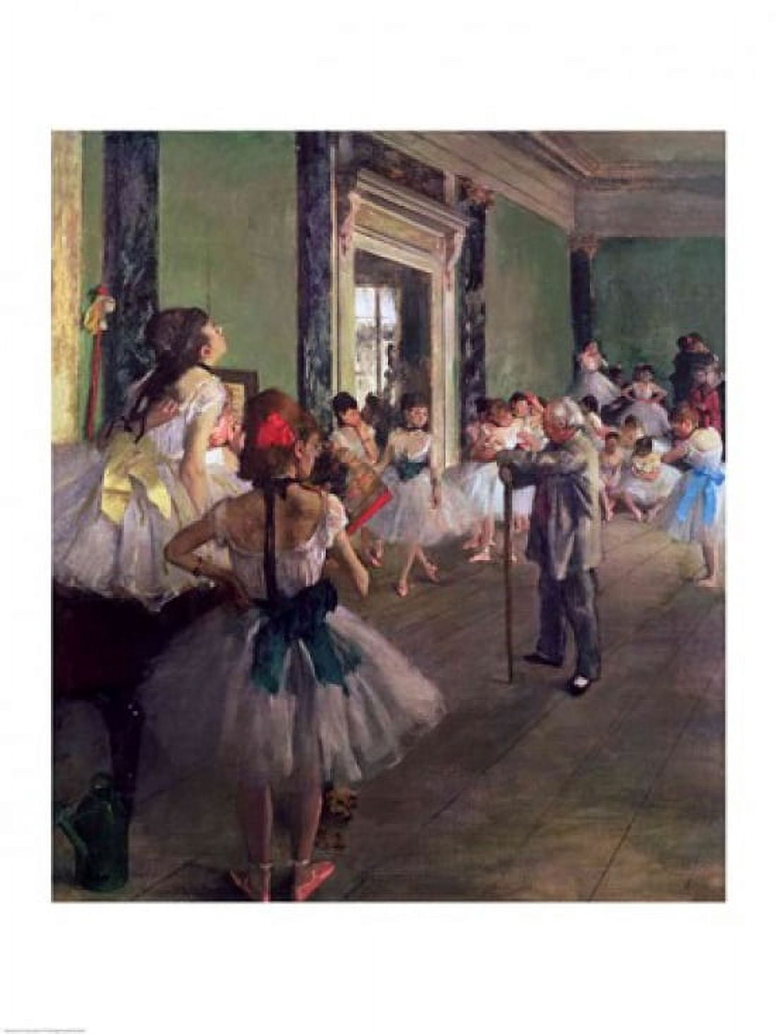 The Dancing Class Canvas Art - Edgar Degas (18 x 24)