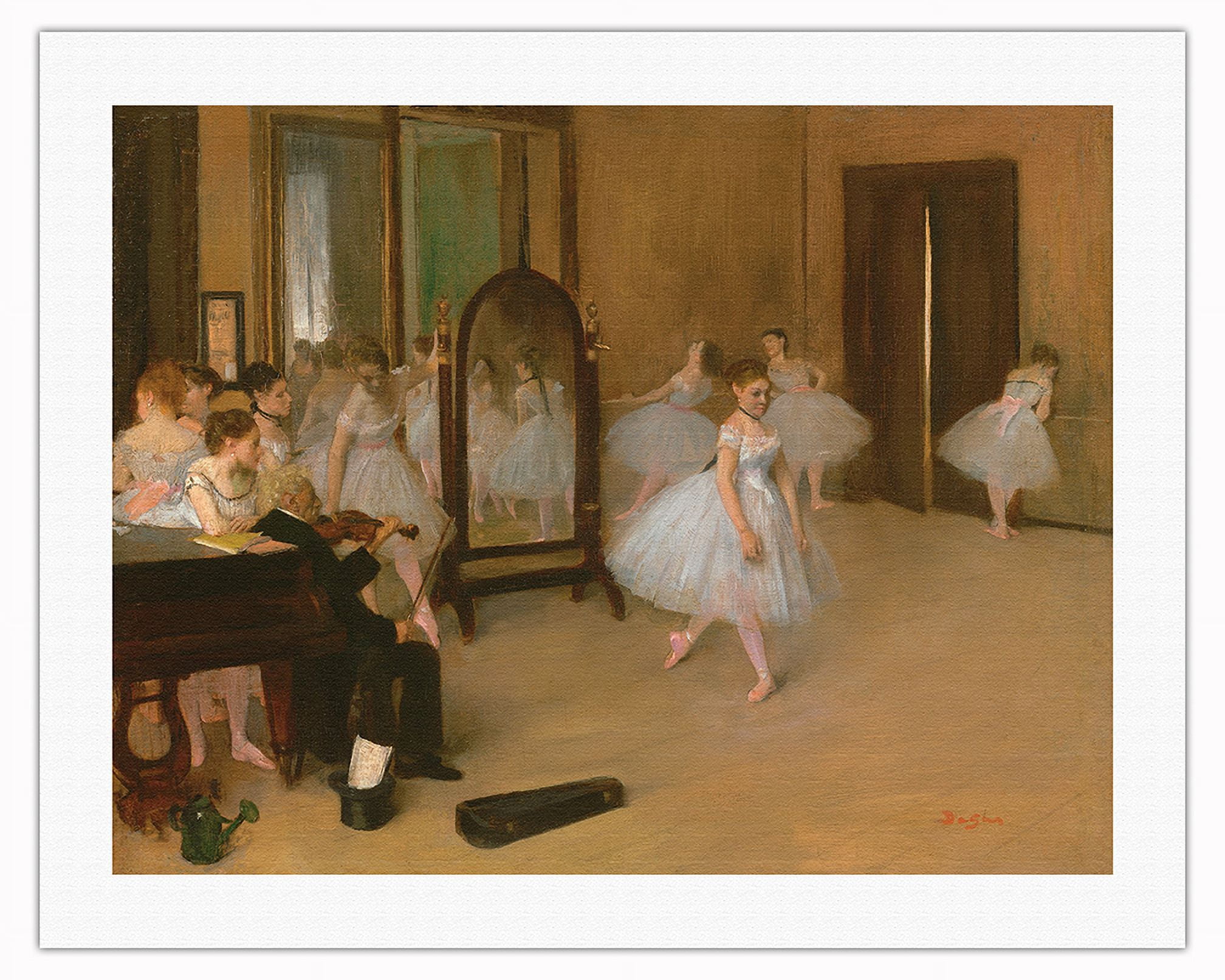 The Dancing Class - From an Original Color Painting by Edgar Degas c ...