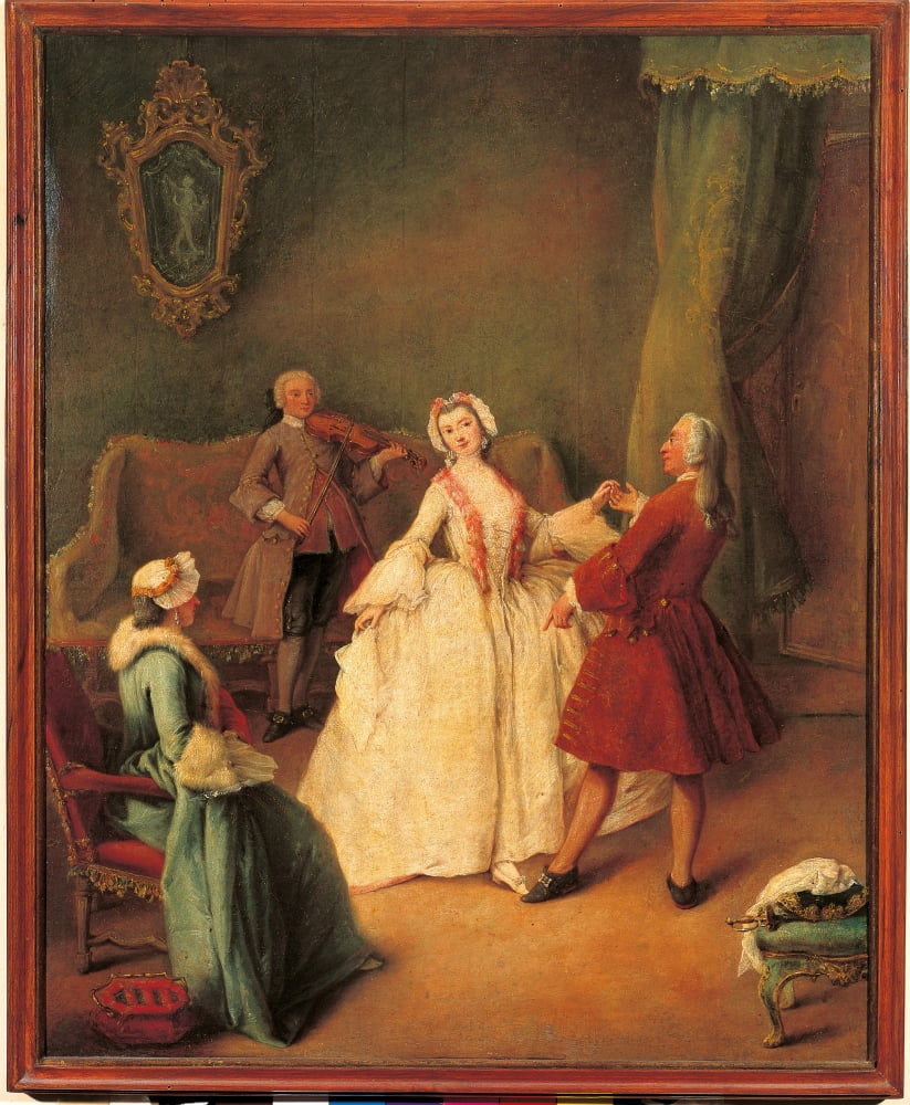 The Dancing Master Canvas Art - (24 x 36)