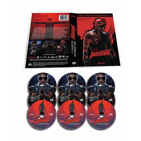 The Daredevil : The Complete TV Series ,Season 1-3 (DVD 9-Disc,NEW )